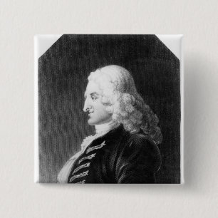 Henry Fielding engraved by Samuel Freeman 15 Cm Square Badge