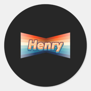 Henry First Name Henry Classic Round Sticker