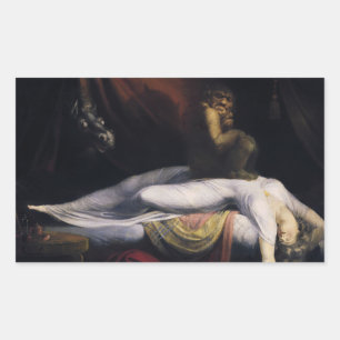 Henry Fuseli - The Nightmare Rectangular Sticker