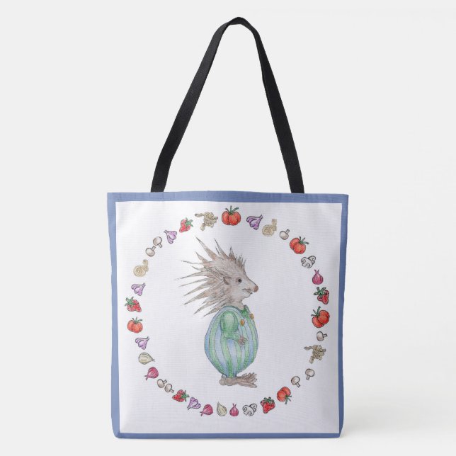 Henry Hedgehog Baby Tote Bag (Front)