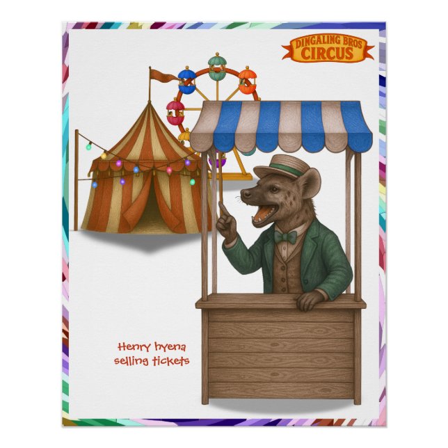 Henry hyena hawker poster (Front)