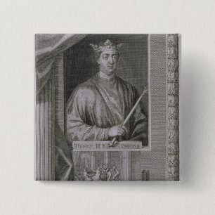 Henry II (1133-89) King of England from 1154, from 15 Cm Square Badge