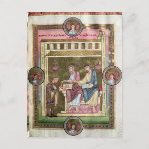 Henry III with the Apostles Simon and Jude Postcard