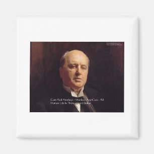Henry James "Monkeys & Cats" Wisdom Quote Gifts Magnet
