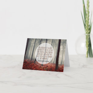 Henry Longfellow Inspirational Quote Perseverance Thank You Card