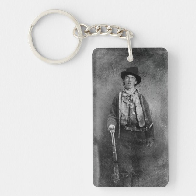 Henry McCarty, Billy the Outlaw Kid of Old West Key Ring (Front)