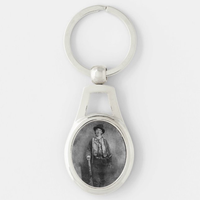 Henry McCarty, Billy the Outlaw Kid of Old West Key Ring (Front)