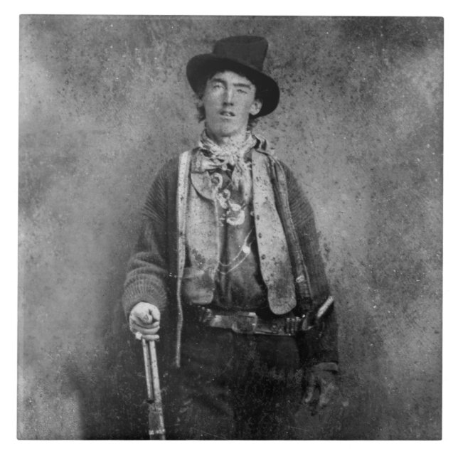 Henry McCarty, Billy the Outlaw Kid of Old West Tile (Front)
