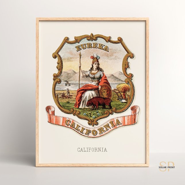 Henry Mitchell California State Coat of Arms 1876 Poster (Creator Uploaded)