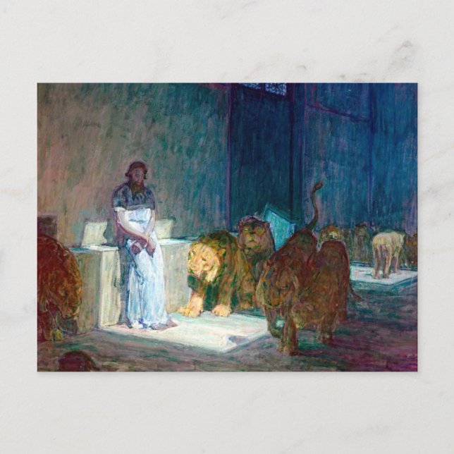 Henry Ossawa Tanner Daniel in the Lions' Den Postcard (Front)