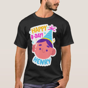 Henry Personalised Happy Birthday Idea T-Shirt