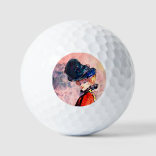 Henry Somm – Elegant In Red Cape Golf Balls