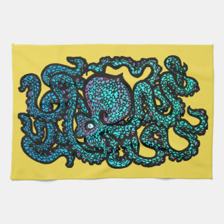 Henry the Happy Octopus Tea Towel