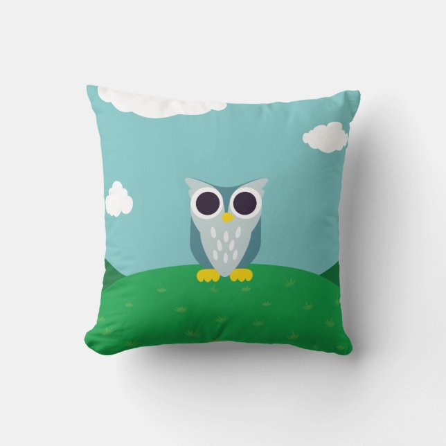Henry the Owl Cushion (Front)