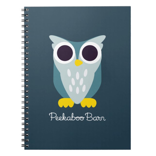 Henry the Owl Spiral Notebook (Front)