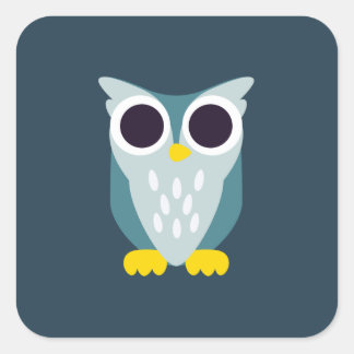 Henry the Owl Square Sticker