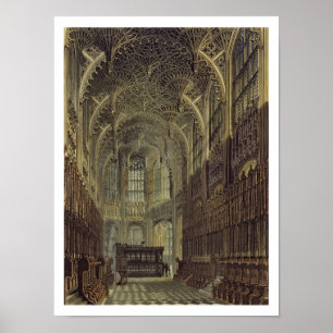 Henry the Seventh Chapel, plate 8 from 'Westminste Poster