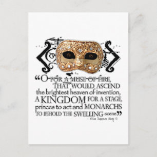 Henry V Quote Postcard