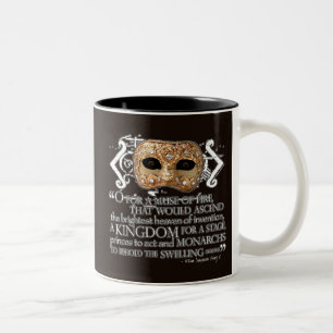Henry V Quote Two-Tone Coffee Mug