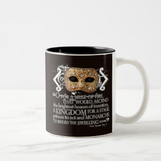 Henry V Quote Two-Tone Coffee Mug