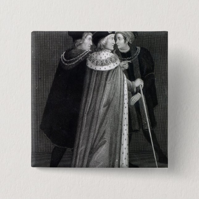 Henry VII 15 Cm Square Badge (Front)