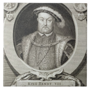 Henry VIII (1491-1547), after a painting in the Ro Tile