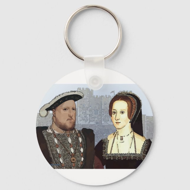 Henry VIII and Ann Boleyn Key Ring (Front)