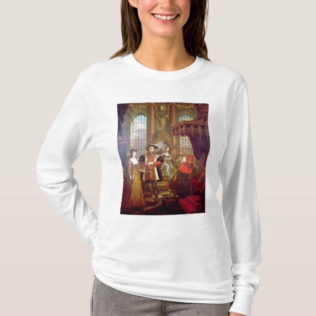 Henry VIII  introducing Anne Boleyn at court T-Shirt (Front)