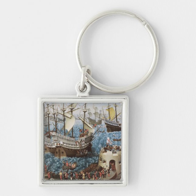 Henry VIII  on Board the Henry Grace a Dieu Key Ring (Front)