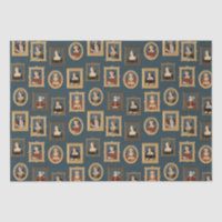 Henry VIII Six Wives Portraits in Frames Teal 