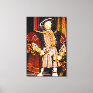 Henry VIII Tudors History King England six Wives  Canvas Print