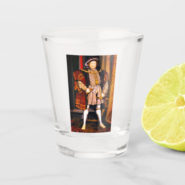 Henry VIII Tudors History King England six Wives S Shot Glass (Front)