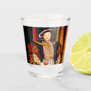 Henry VIII Tudors History King England six Wives Shot Glass