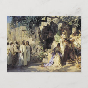 Henryk Siemiradzki- Christ and Sinner Postcard