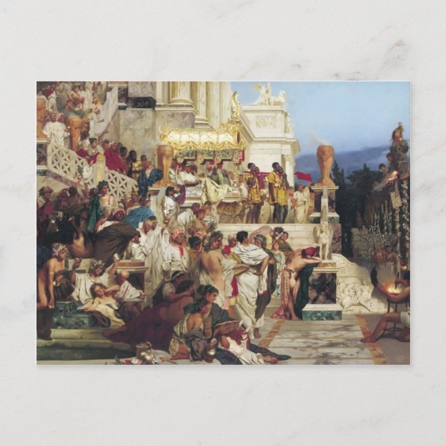 Henryk Siemiradzki- Nero's Torches Postcard (Front)