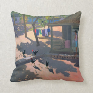 Hens and Chickens Cuba 1997 Cushion