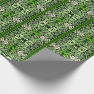 Hens And Chicks Garden Succulent Personalised Wrapping Paper