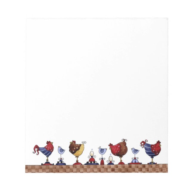Hens in a Row - Notepad (Front)