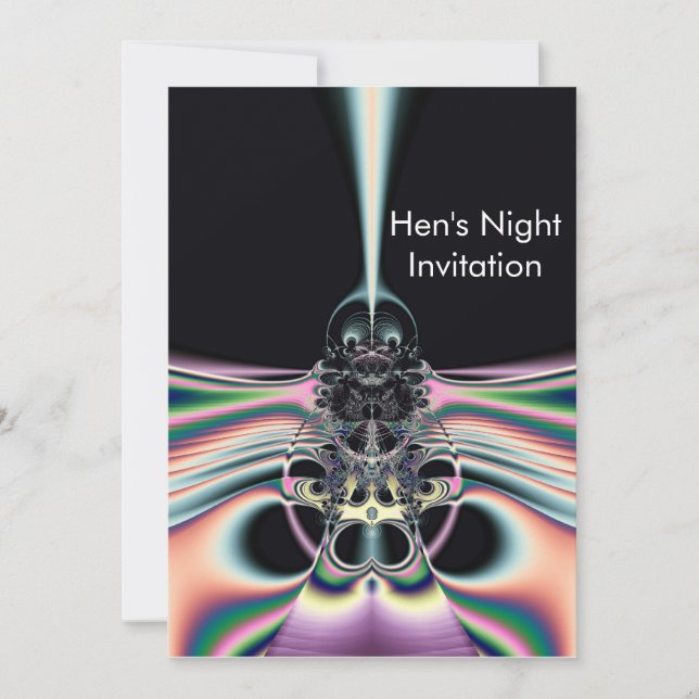 Hen's Night custom Invitation (Front)