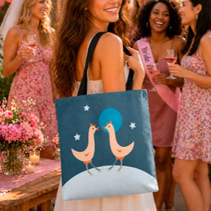 Hens Night Party Funny Chicken Moon Tote Bag