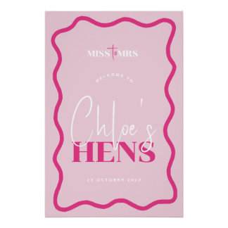 Hens Party Welcome Sign - Sonny