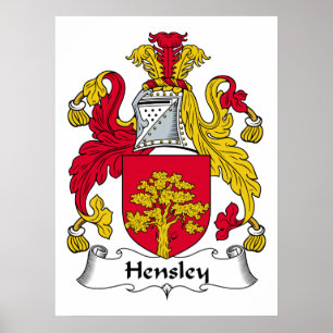 Hensley Family Crest Poster