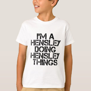 Hensley Funny Surname Family Tree Birthday Reunion T-Shirt