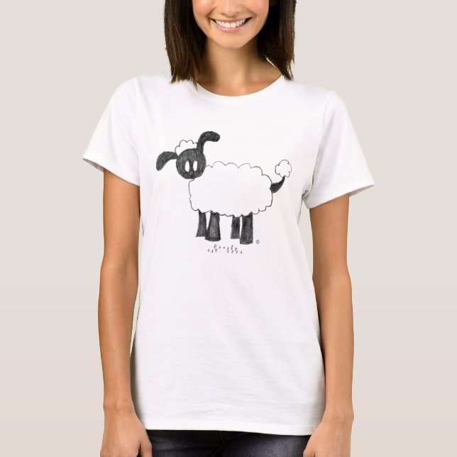 Hensly Sheep Mascot Tee-Shirt T-Shirt (Front)