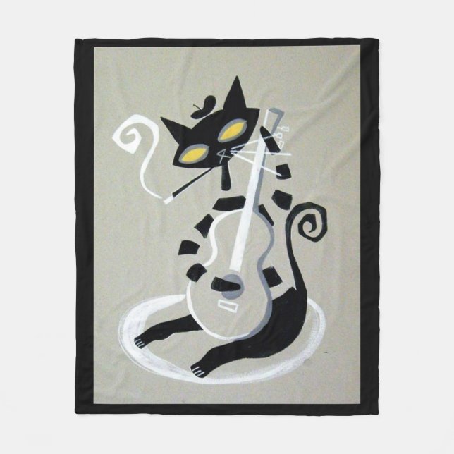 hep cat fleece blanket (Front)