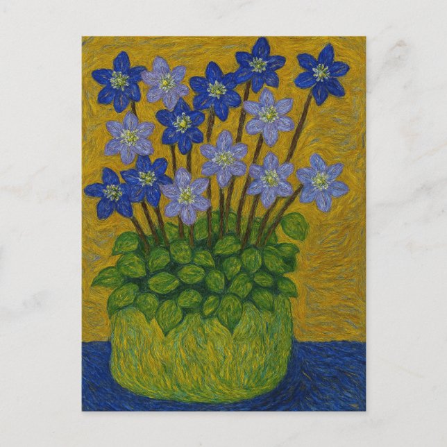 Hepatica Postcard (Front)