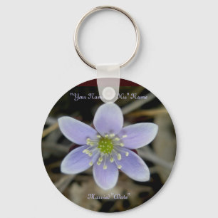 Hepatica Wedding Rememberance Keychain