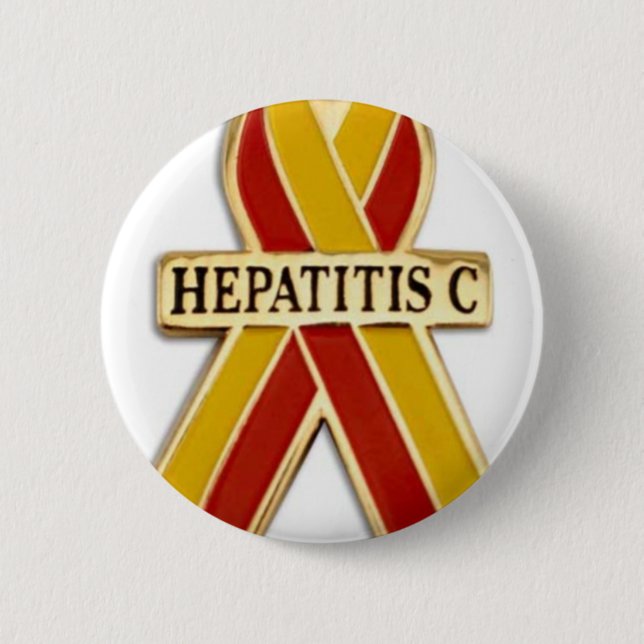 Hepatitis C Ribbon Products 6 Cm Round Badge (Front)