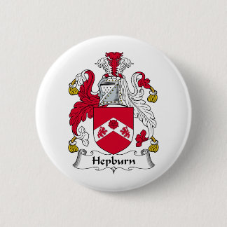 Hepburn Family Crest 6 Cm Round Badge