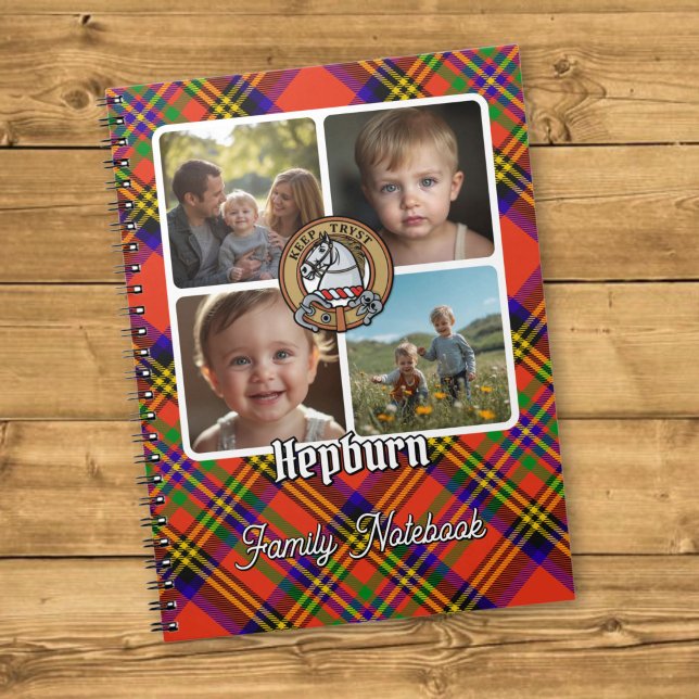 Hepburn Family Photo Collage Notebook (Creator Uploaded)